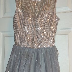 Dress worn for wedding but can be prom or just an elegant night out.